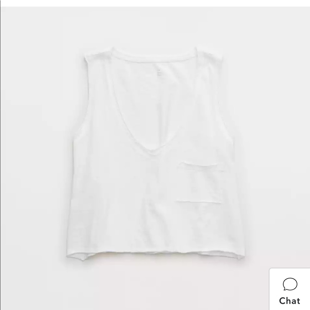 Aerie V-neck Cropped Tank Top